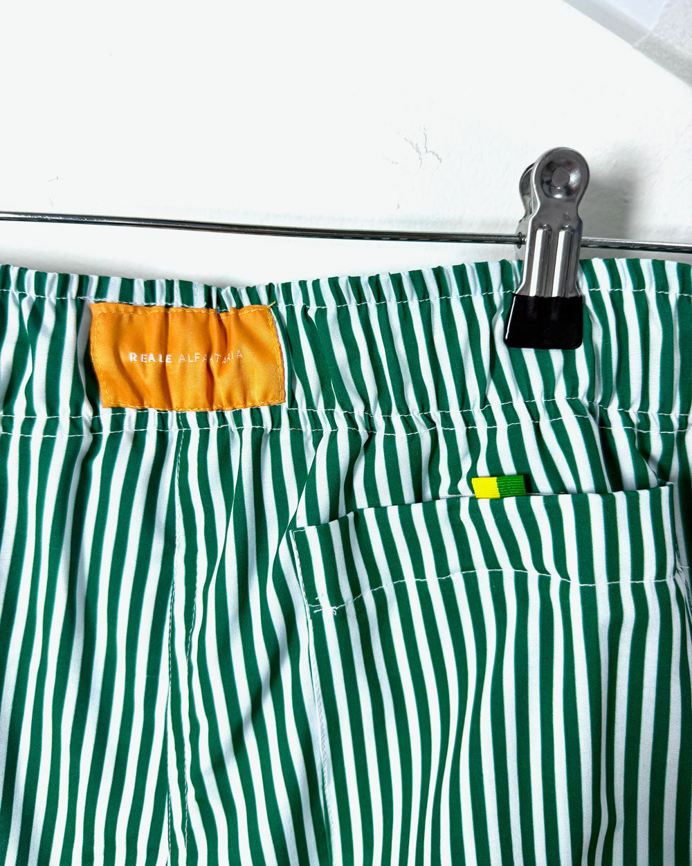 Short "Al Mare" Listrado Verde Bandeira
