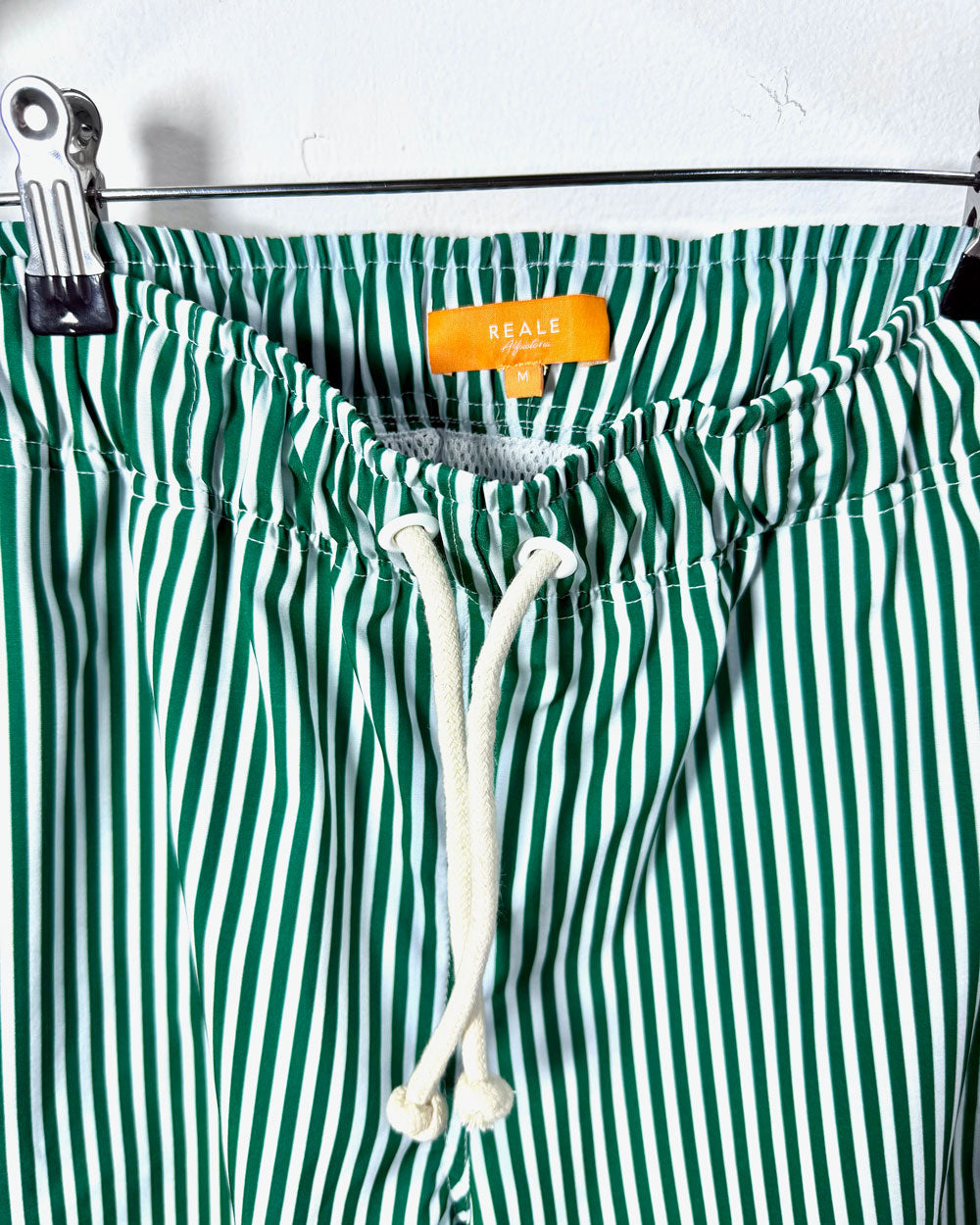 Short "Al Mare" Listrado Verde Bandeira