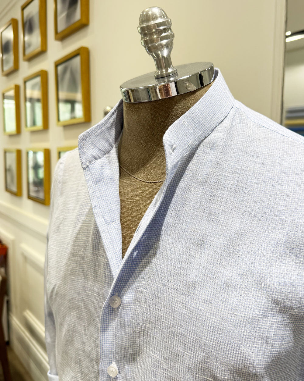 Camisa 100% Linho Azul Claro | Coleção Full Linen