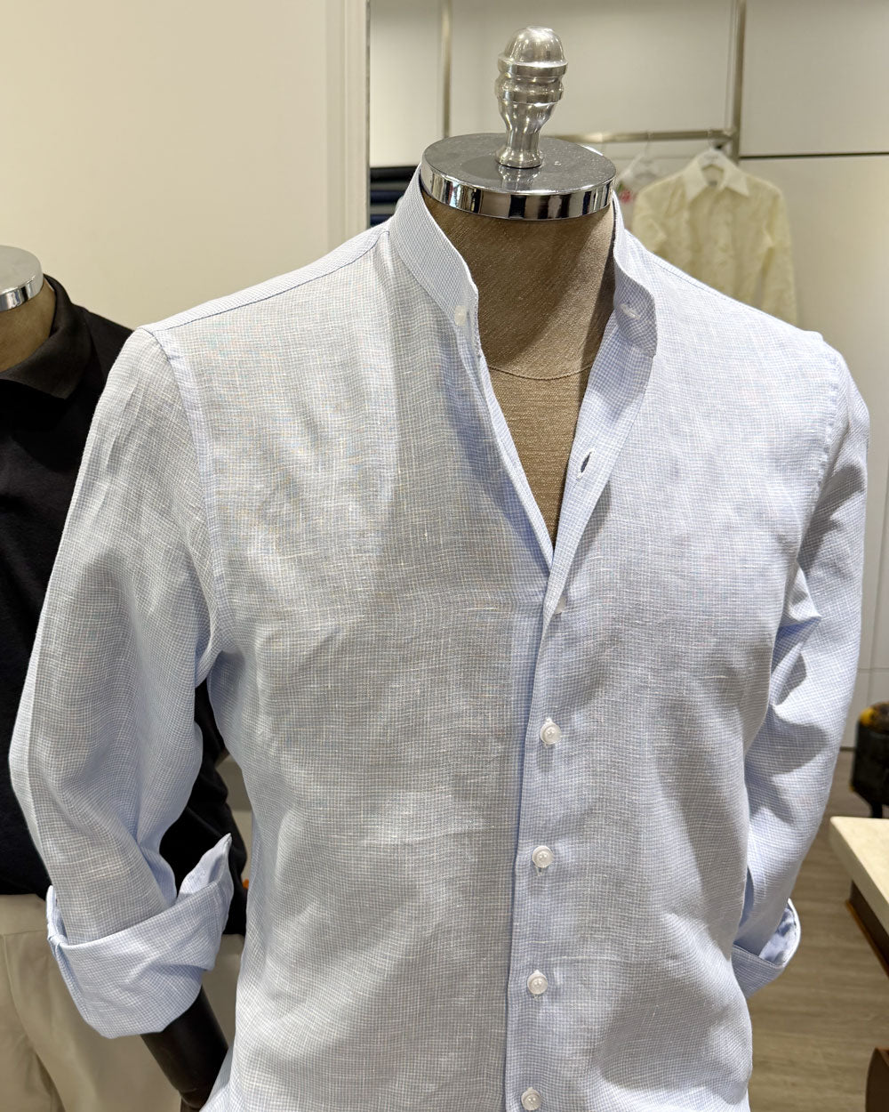 Camisa 100% Linho Azul Claro | Coleção Full Linen
