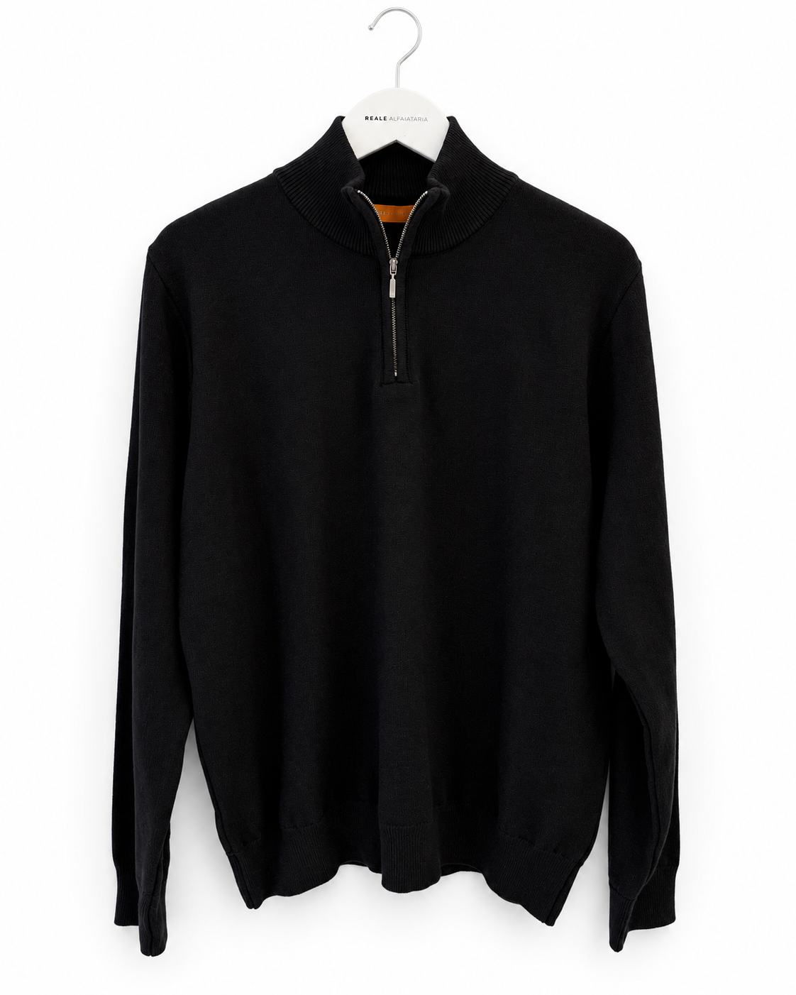 Sweater Semi-Zíper Preto