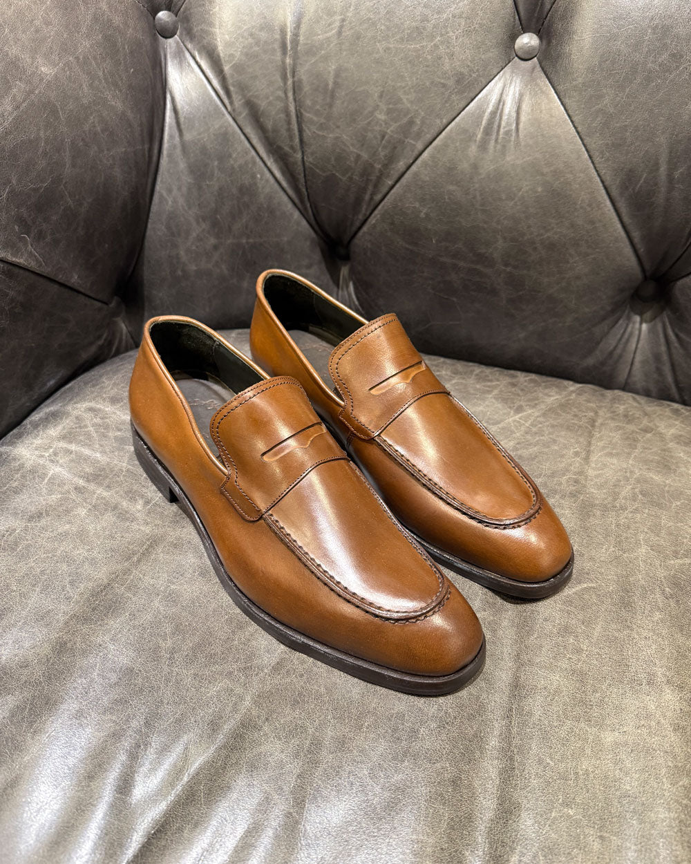 Mocassim Social Estilo Loafer Café