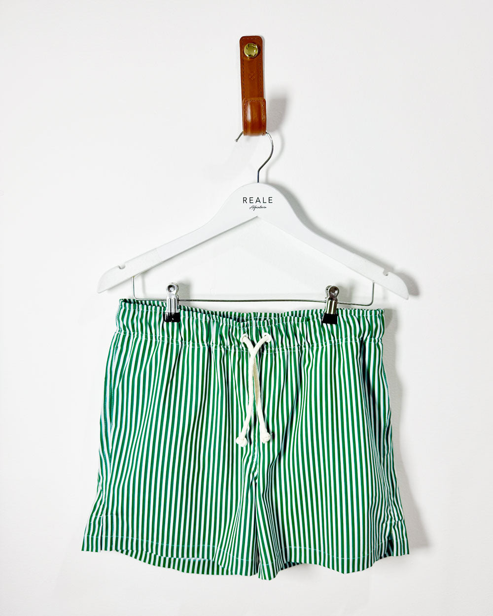 Short "Al Mare" Listrado Verde Bandeira