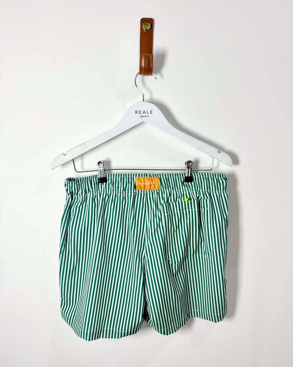 Short "Al Mare" Listrado Verde Bandeira