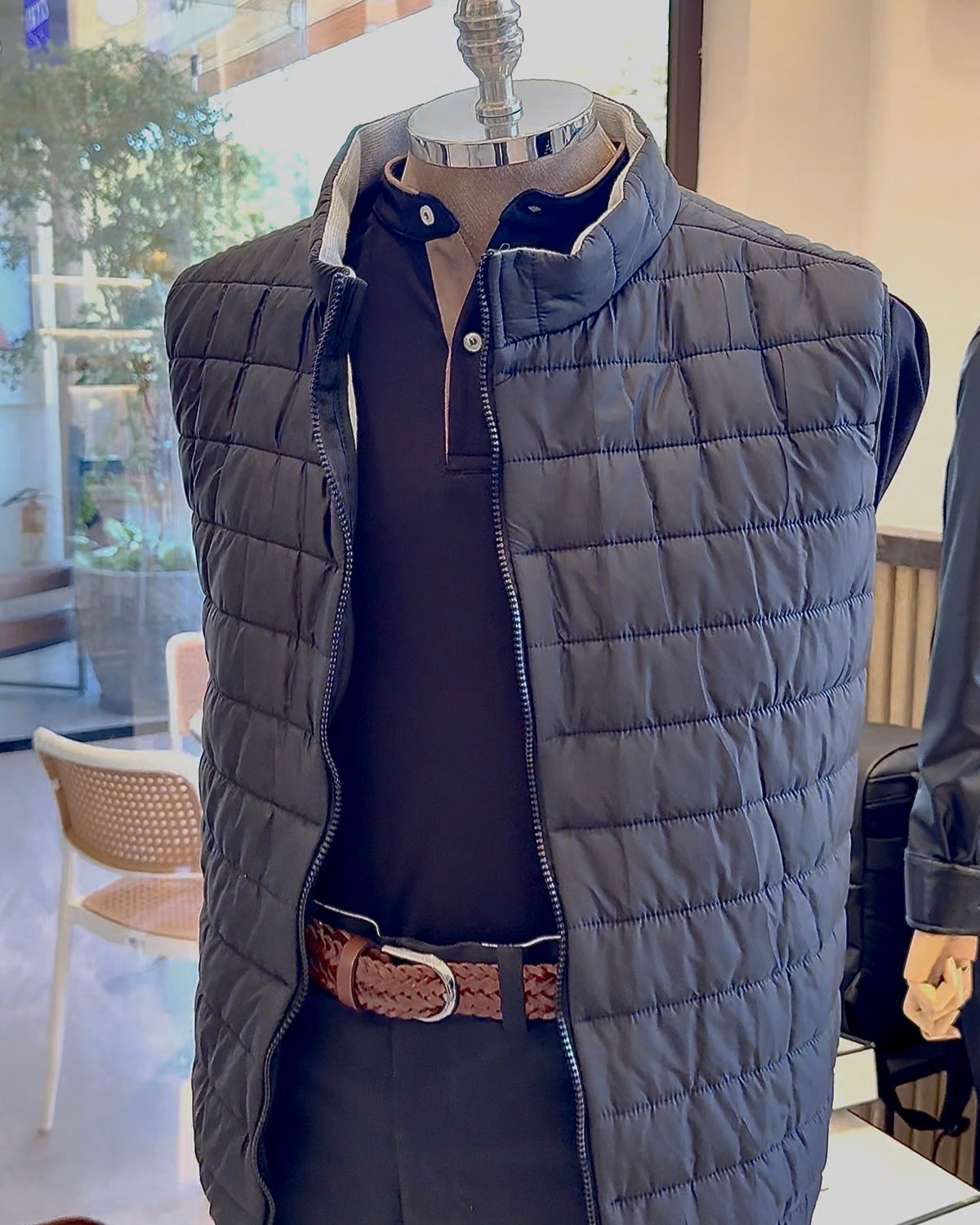 Colete “Puffer” Nylon Preto