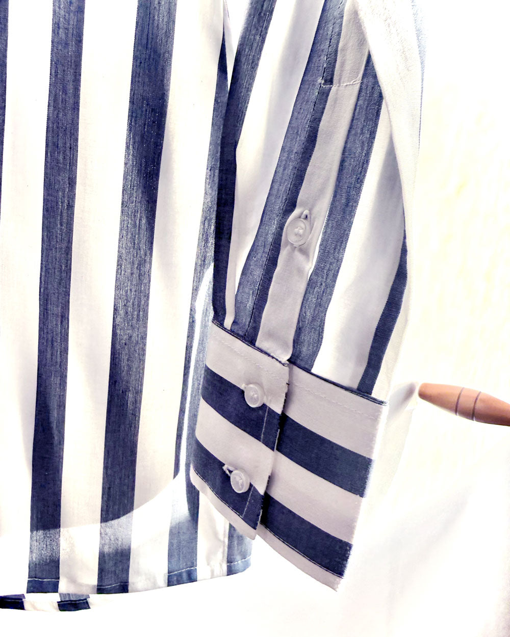 Camisa Feminina Listrada Azul Oceano