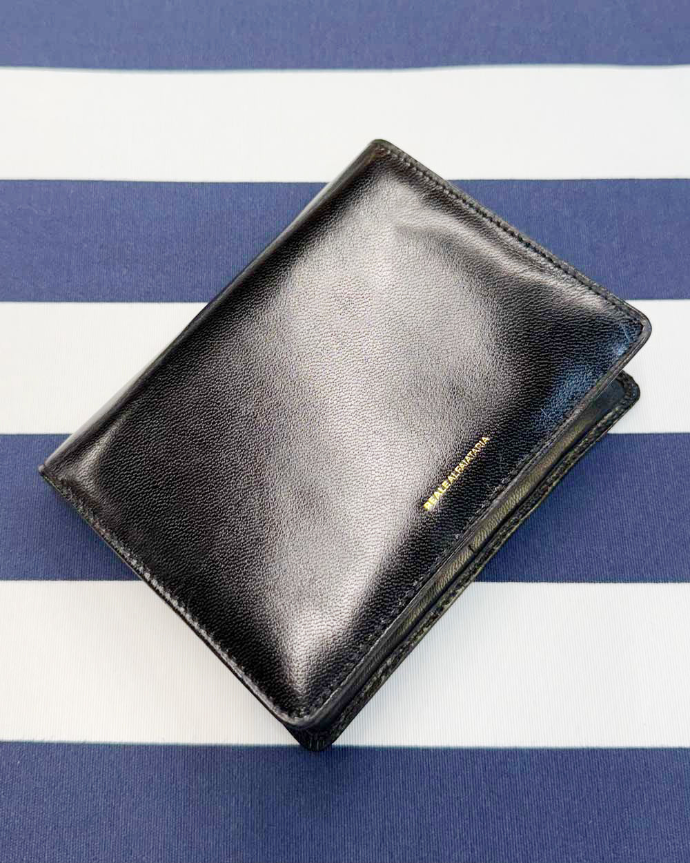 Porta Passaporte em Pelica Preto