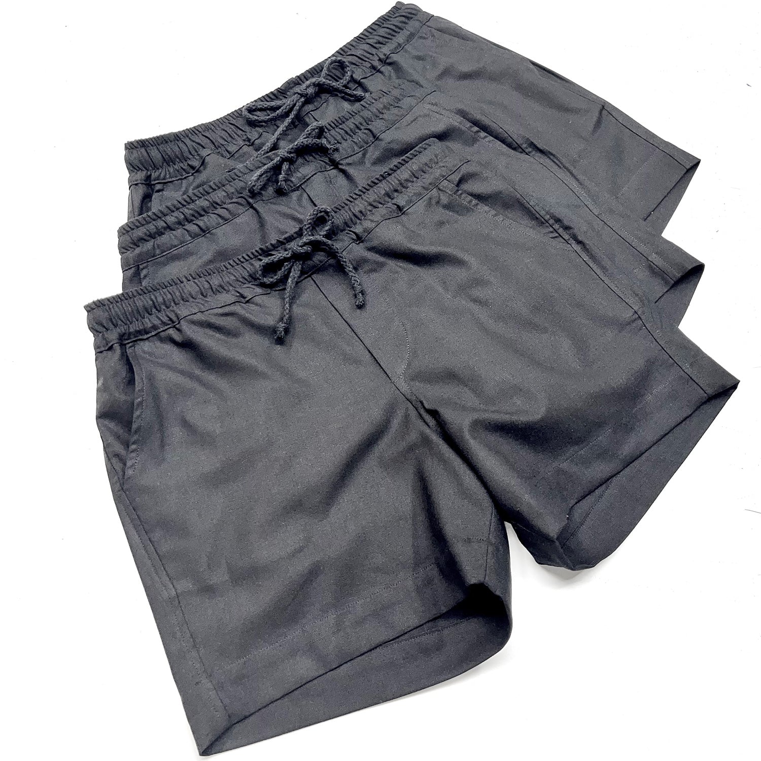 Short Linho Preto
