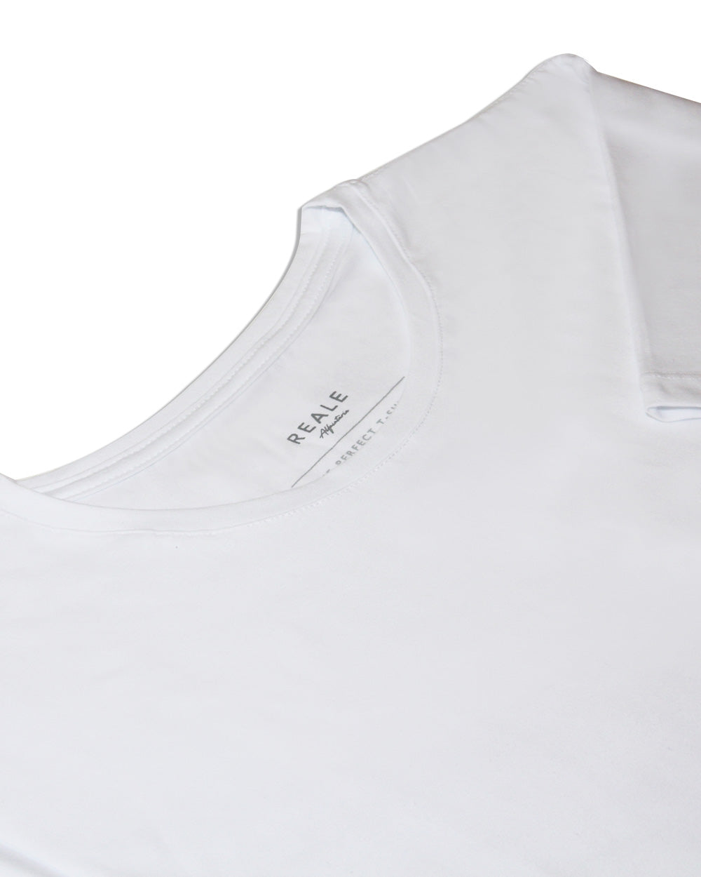 T-Shirt em Algodão Egípcio Gola Careca Cor Branco